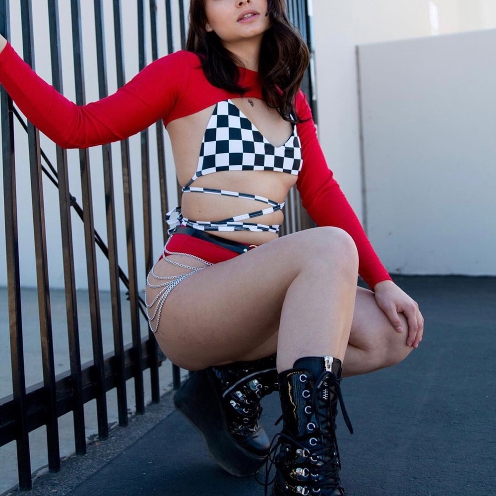 Checkered Rave Brallete- FRW